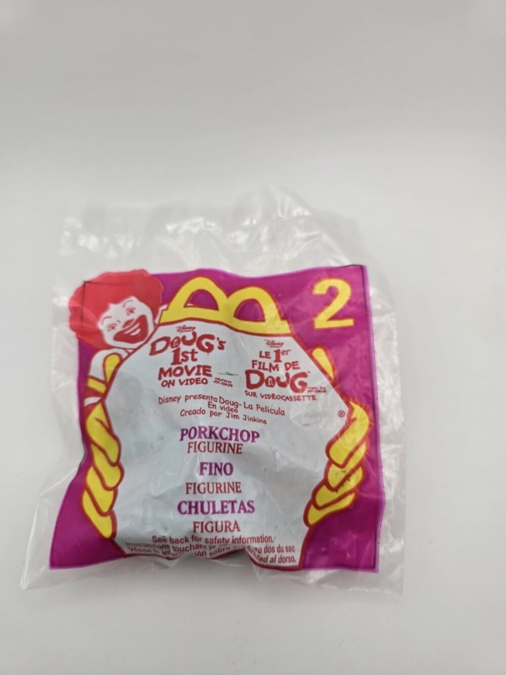 McDonald's Happy Meal Toy 1999 Doug's 1st Movie #2 Porkchop Dog Figurine